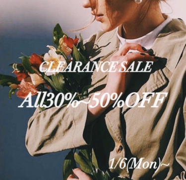 【最大50％OFF】レディース古着屋elie(エリー)にてクリアランスセール開催中！